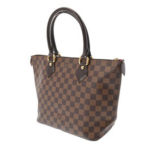 Louis Vuitton Damier Canvas Saleya Handbag Brown